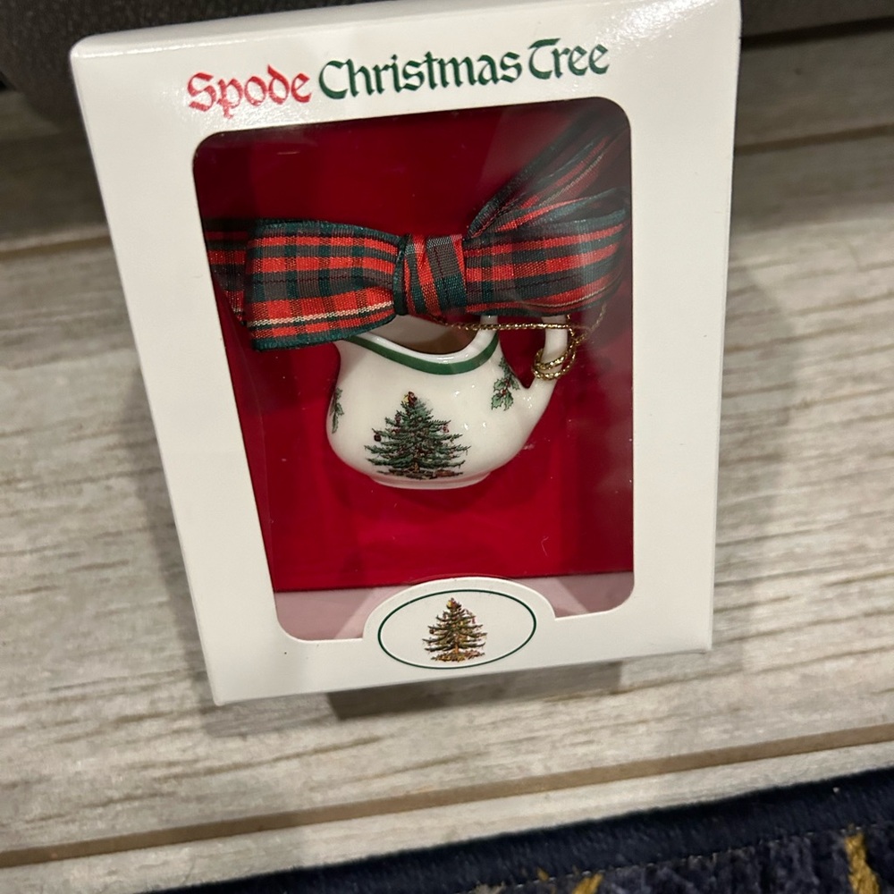 Spode New Christmas Ornament Creamer in Orig. Box